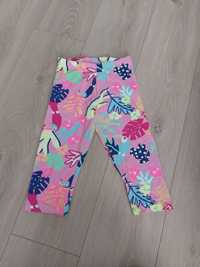 Legginsy dziewczęce 3/4, krótkie, rozmiar 128, C&A