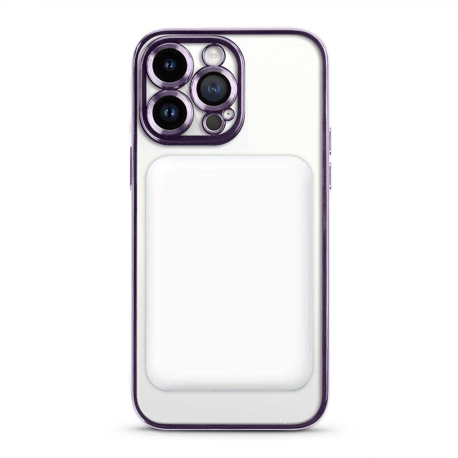 Etui Silikonowe Iphone 13/14/15 Plus Pro Max Magnetyczne J Purpura