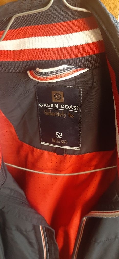 Casaco azul marinho e vermelho 52 impermeável - green coast