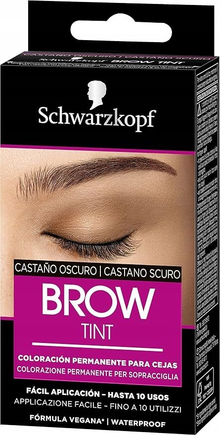 outlet schwarzkopf brow tint 4-1 dark brown 17 ml