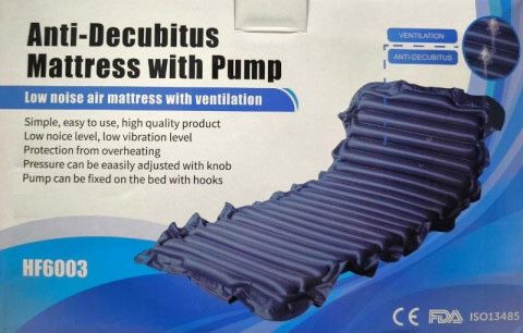 Materac przeciwodleżynowy zmiennocisnieniowy pneumatyczny