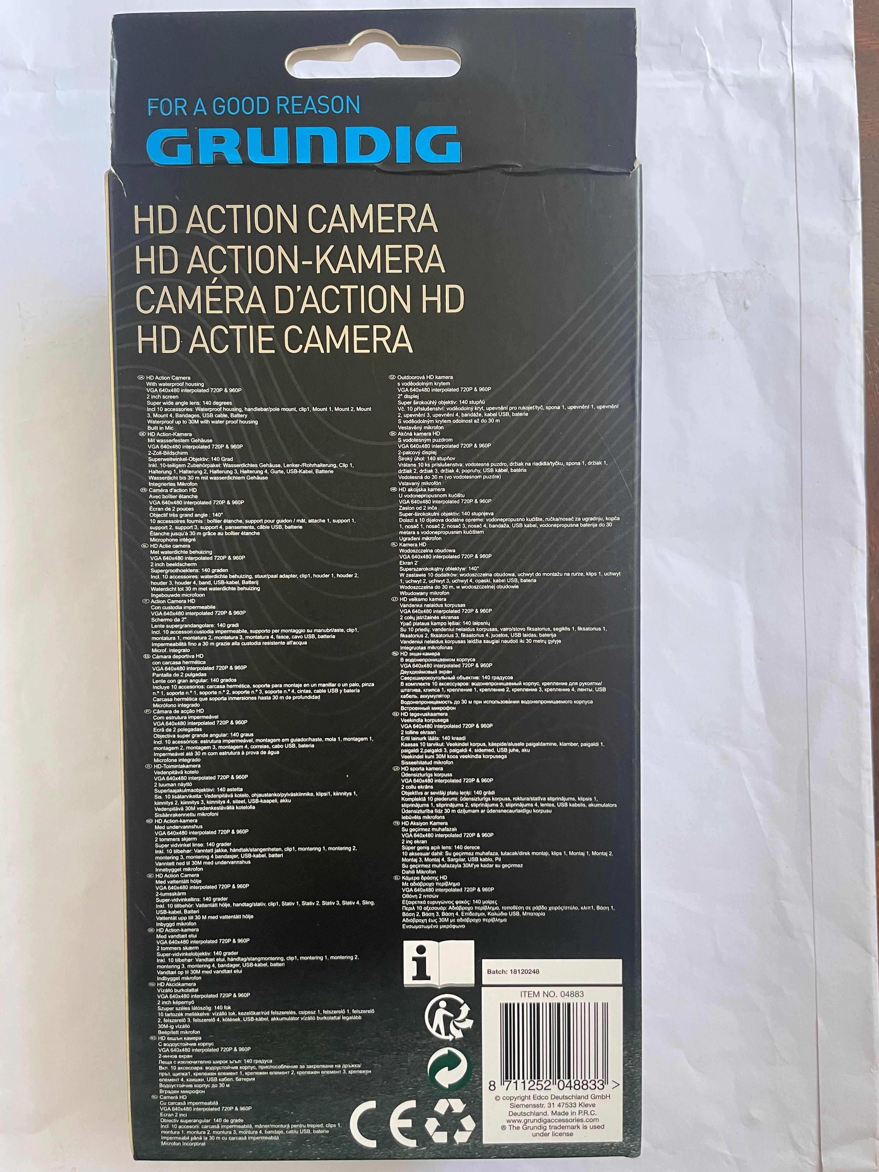 Câmara de acção HD