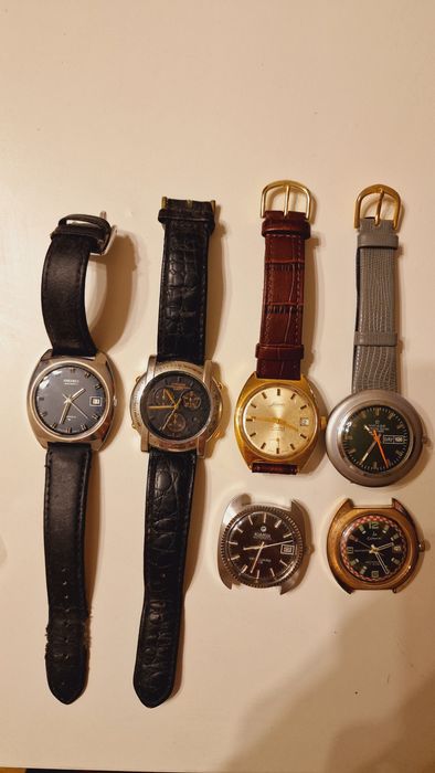 Vários relógios seiko, citizen, roamer