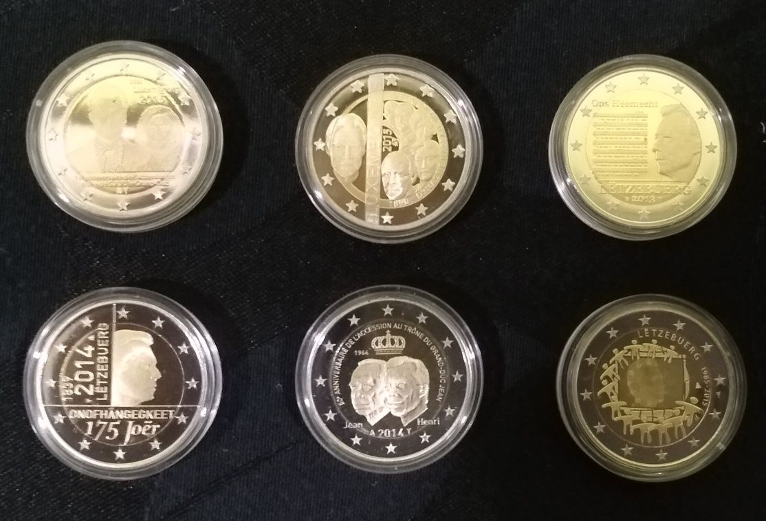 Moedas Comemorativas Euros UNC e PROOF