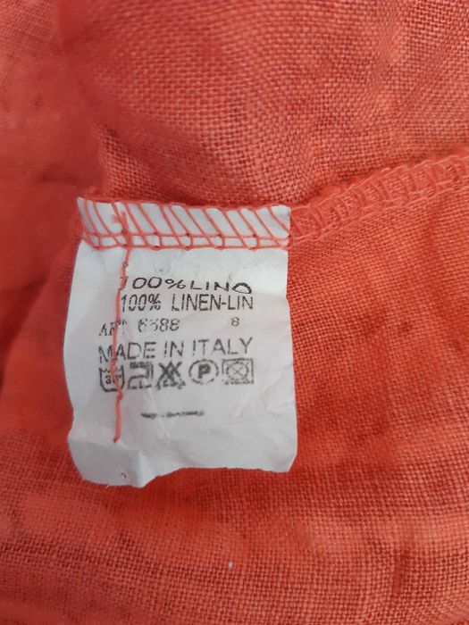 Блуза большого размера оверсайз в абстрактный принт лен италия glossy