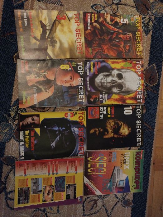 6 numerów top secret + dwie gazety komputerowe 92 94 rok