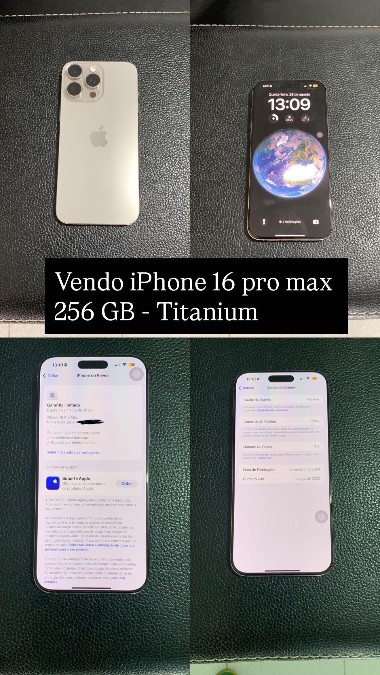 iPhone 16 pro max 256Gb