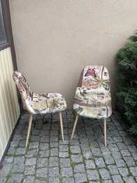 Krzesło tapicerowane w stylu lat 60