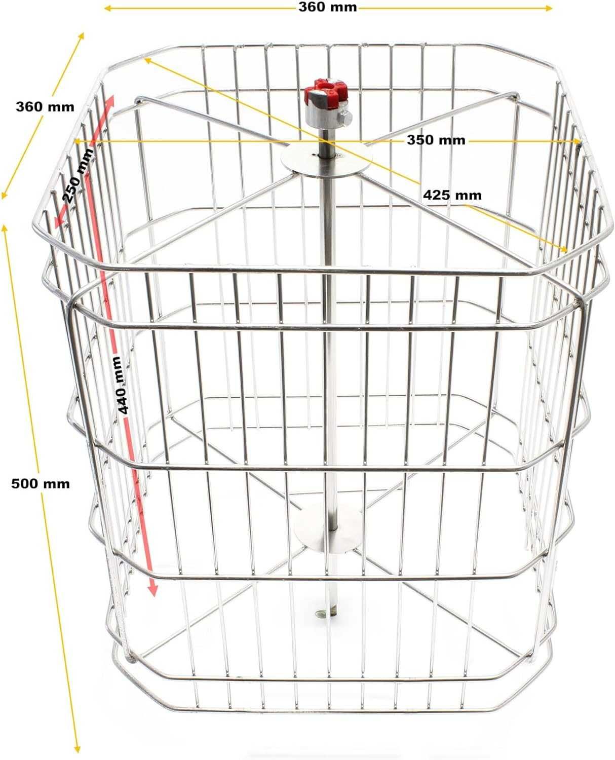 Extrator elétrico de mel 4/8 quadros - Separador centrífugo 140 W Inox
