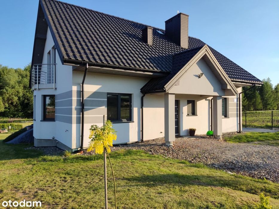 Nowoczesny dom dwurodzinny, dwulokalowy z ogrodem i garażem