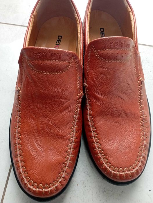 Mokasyny męskie skórzane