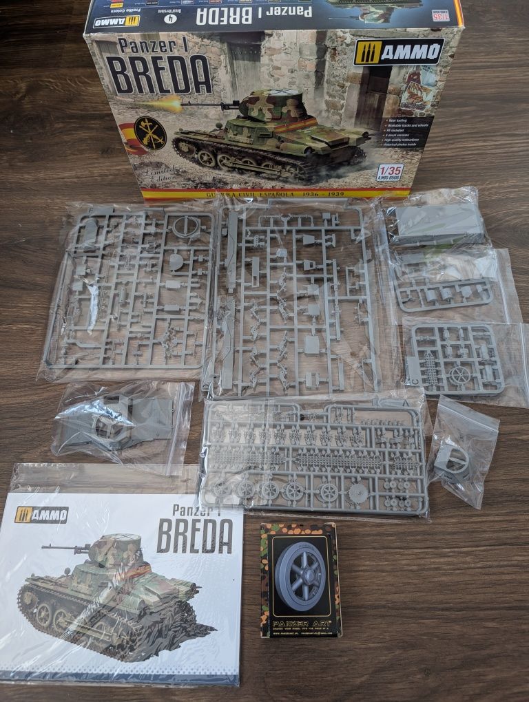 Ammo MiG 8506 Panzer I Breda + koła jezdne PanzerArt 1/35