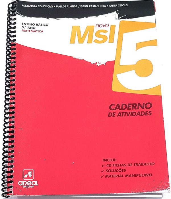 Caderno de Atividades de Matemática do 5º Ano - MSI 5