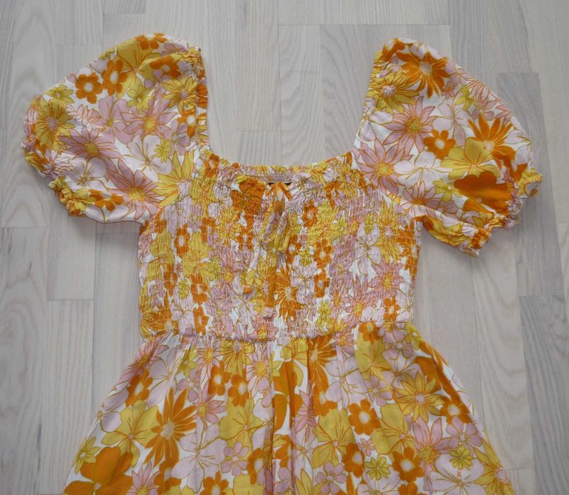 Sukienka New Look roz. 36 S marszczenia kwiaty