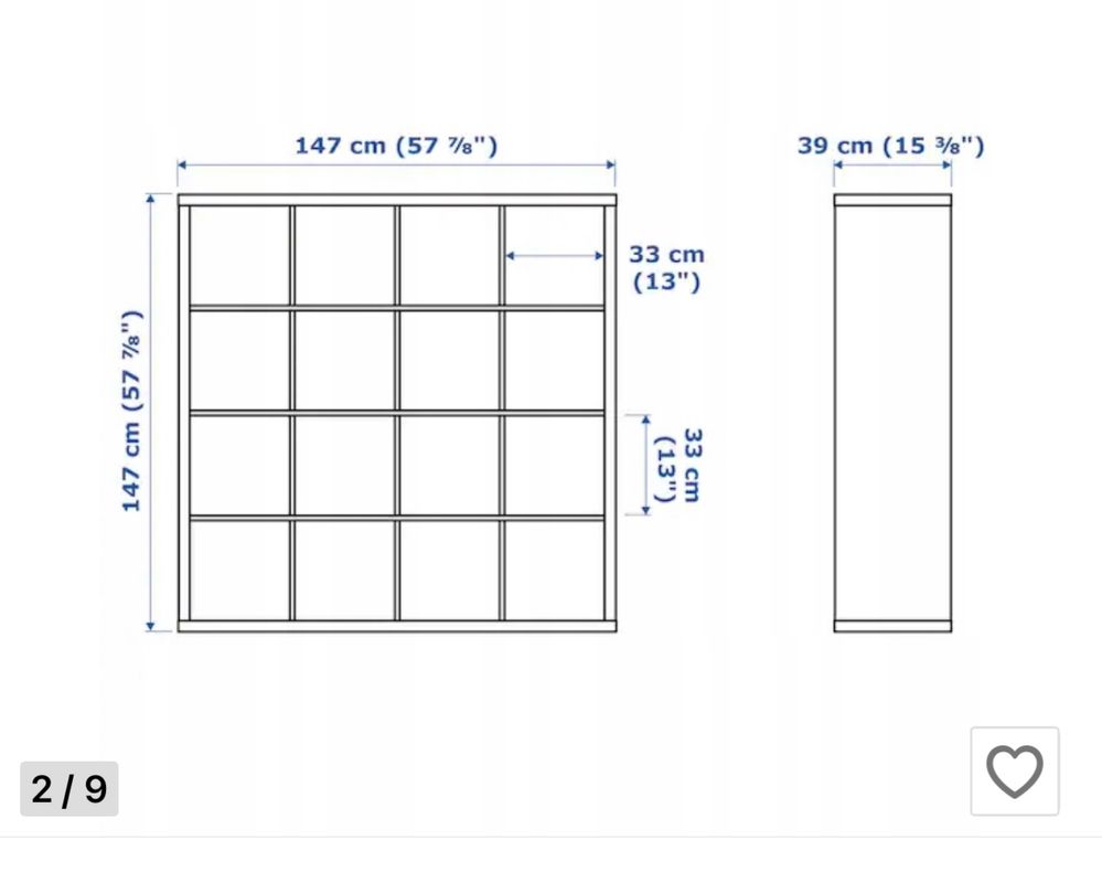 Regał Kallax Ikea