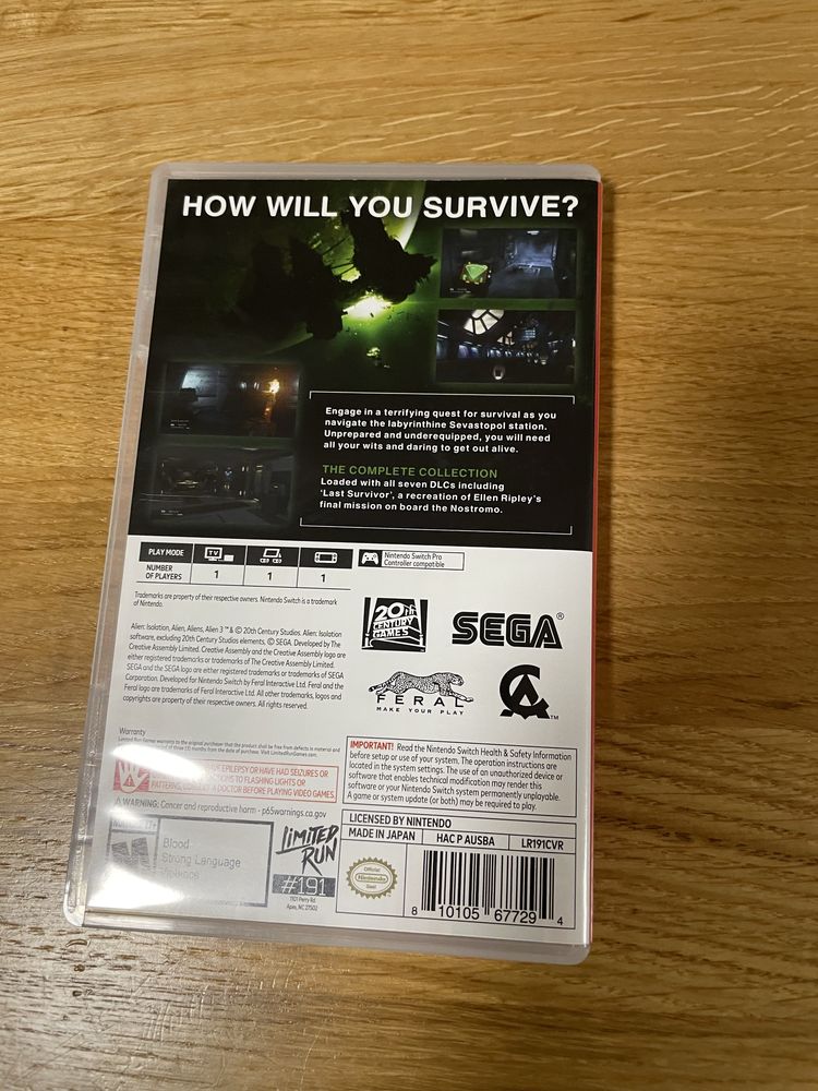 Alien Isolation Switch