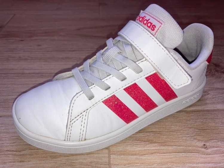 ADIDAS GRAND COURT C adidaski super stan dla dziewczynki r 33