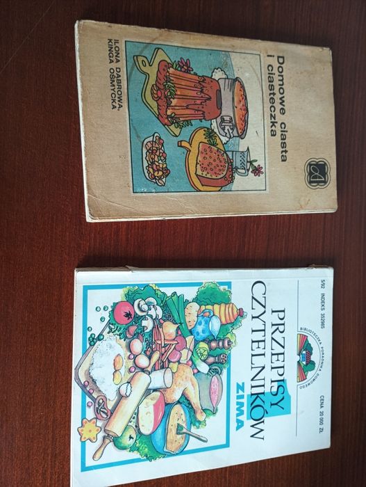 2 książki kucharskie prl