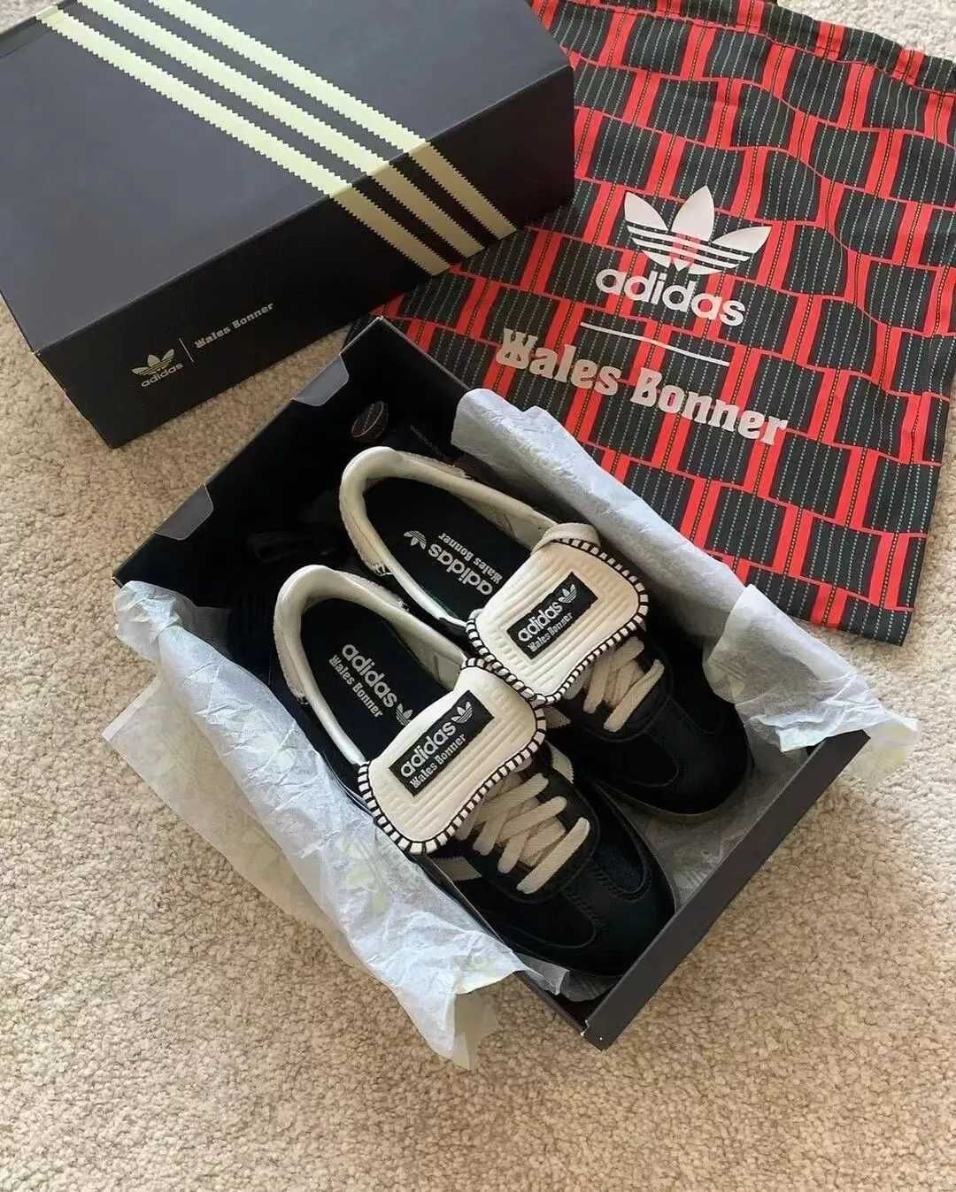 adidas Samba Pony Tonal Wales Bonner Core Black 39 EU / 6,5US 24,5 CM