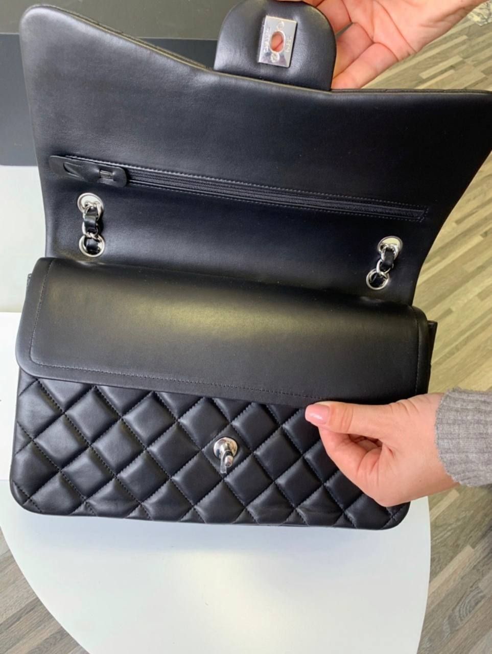 Кожаная сумка Chanel 2.55, кожаная сумка Шанельразмер 25 см