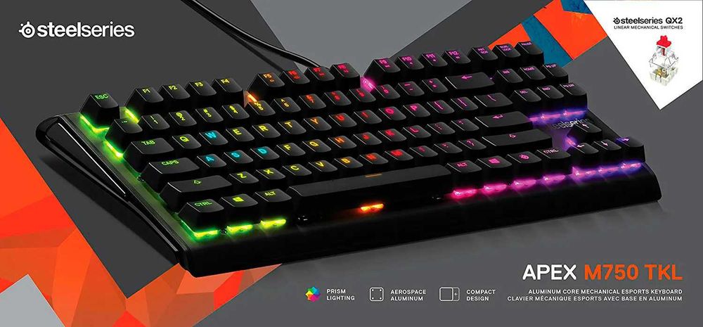 Клавіатура SteelSeries APEX M750 QX2 повнорозмірна