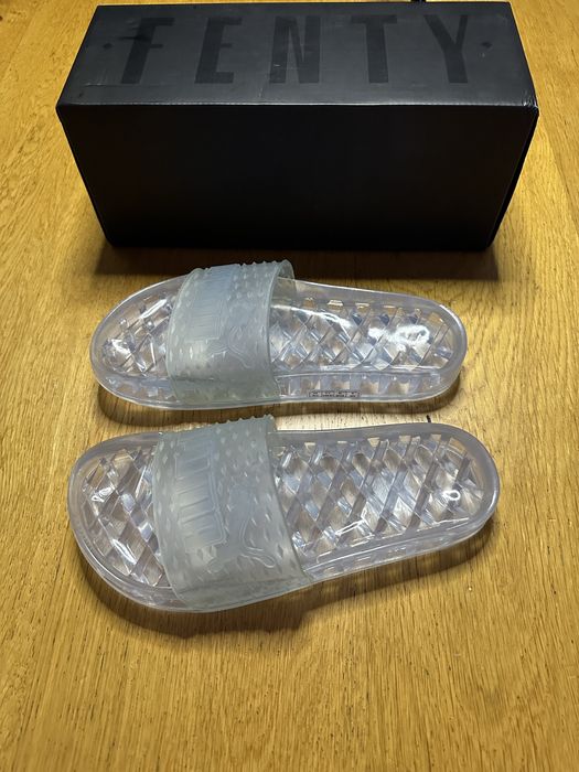Klapki Puma Fenty 38 jelly slide Wns 38 bezbarwne
