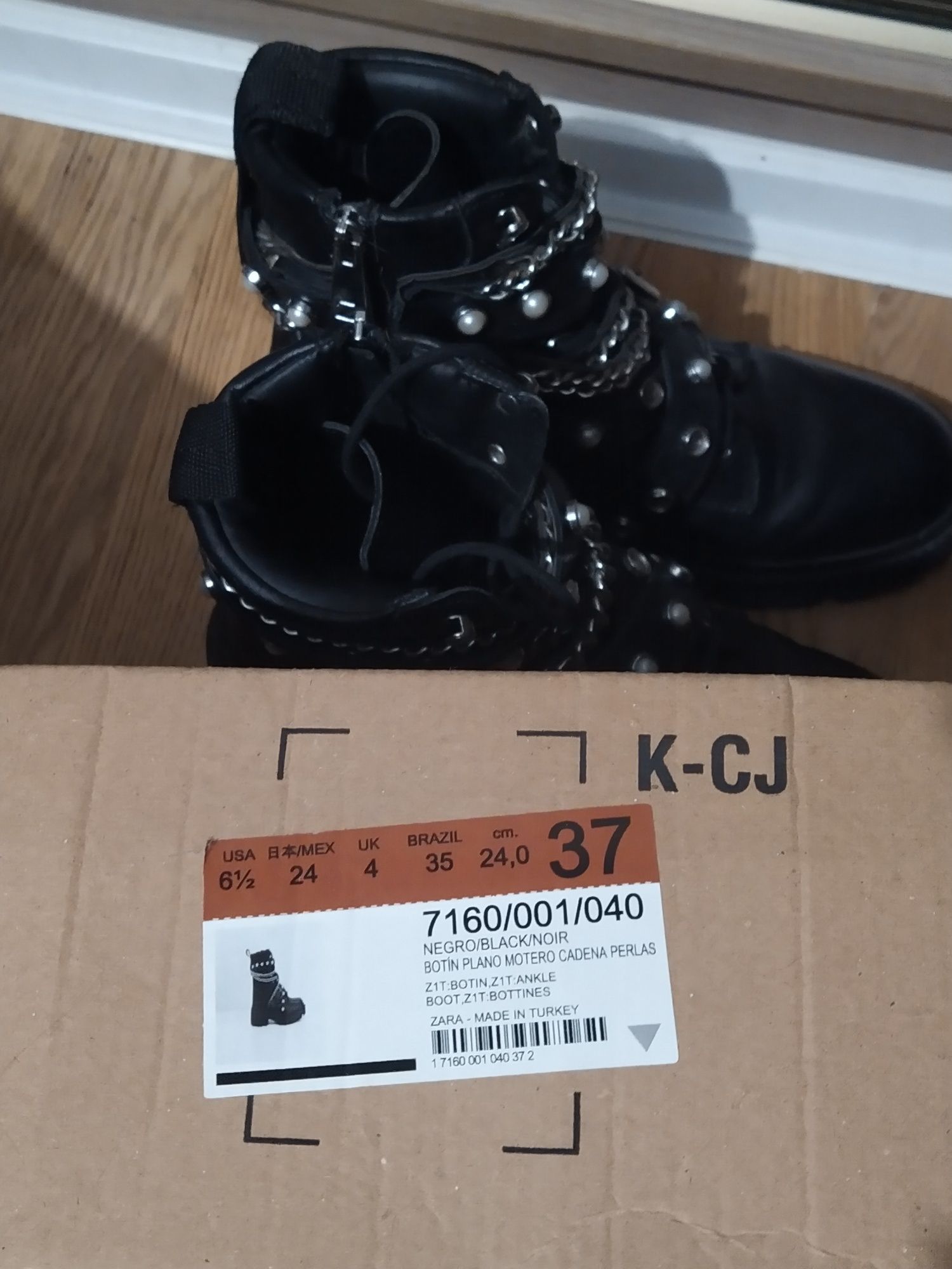 Ботинки кожаные. Сапоги. Берцы. Ботильоны.Натуральная кожа. Zara. Зара