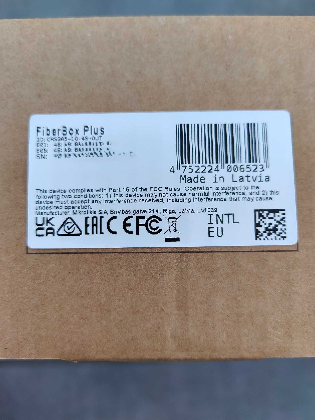 Mikrotik CRS305-1G-4S+OUT | Switch | 1x RJ45 1000Mb/s, 4x SFP+, IP66