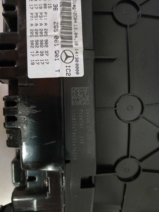 Спідометр панелі приладів MERCEDES-BENZ GLC C253 A2059006736