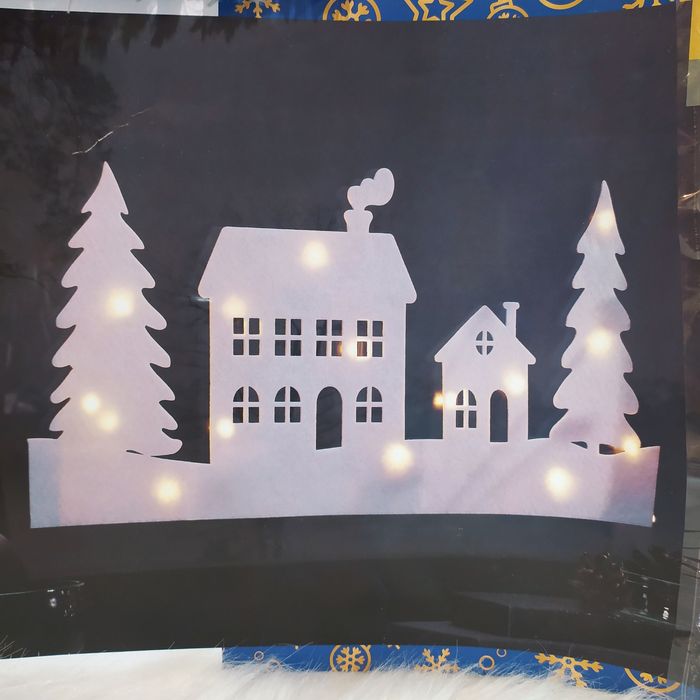 60 см Новорічний декор новогодний декор лед для дома гирлянда фетр