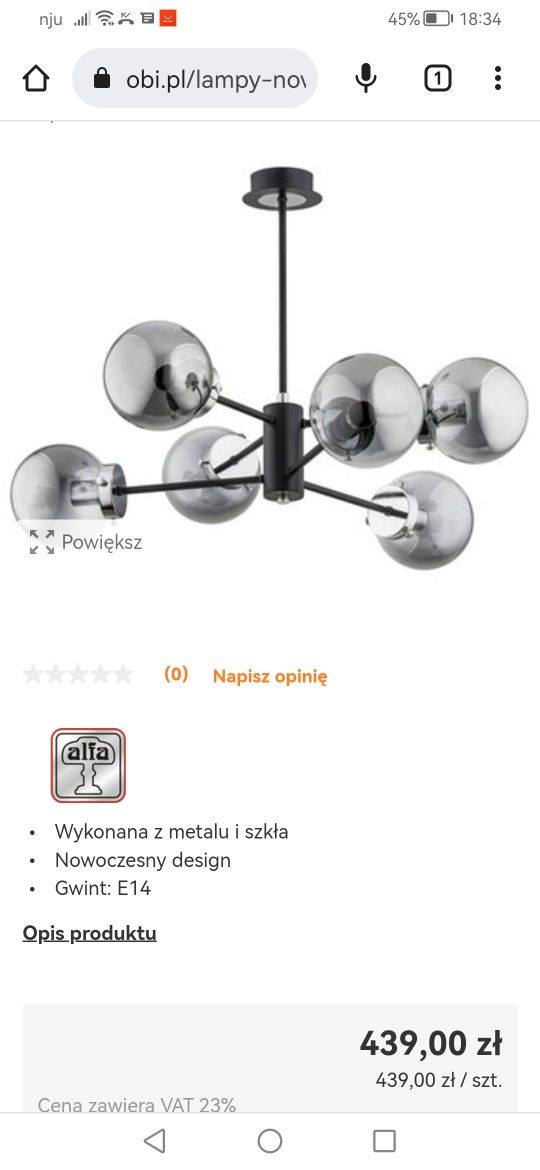 Lampa, żyrandol, szklane kule