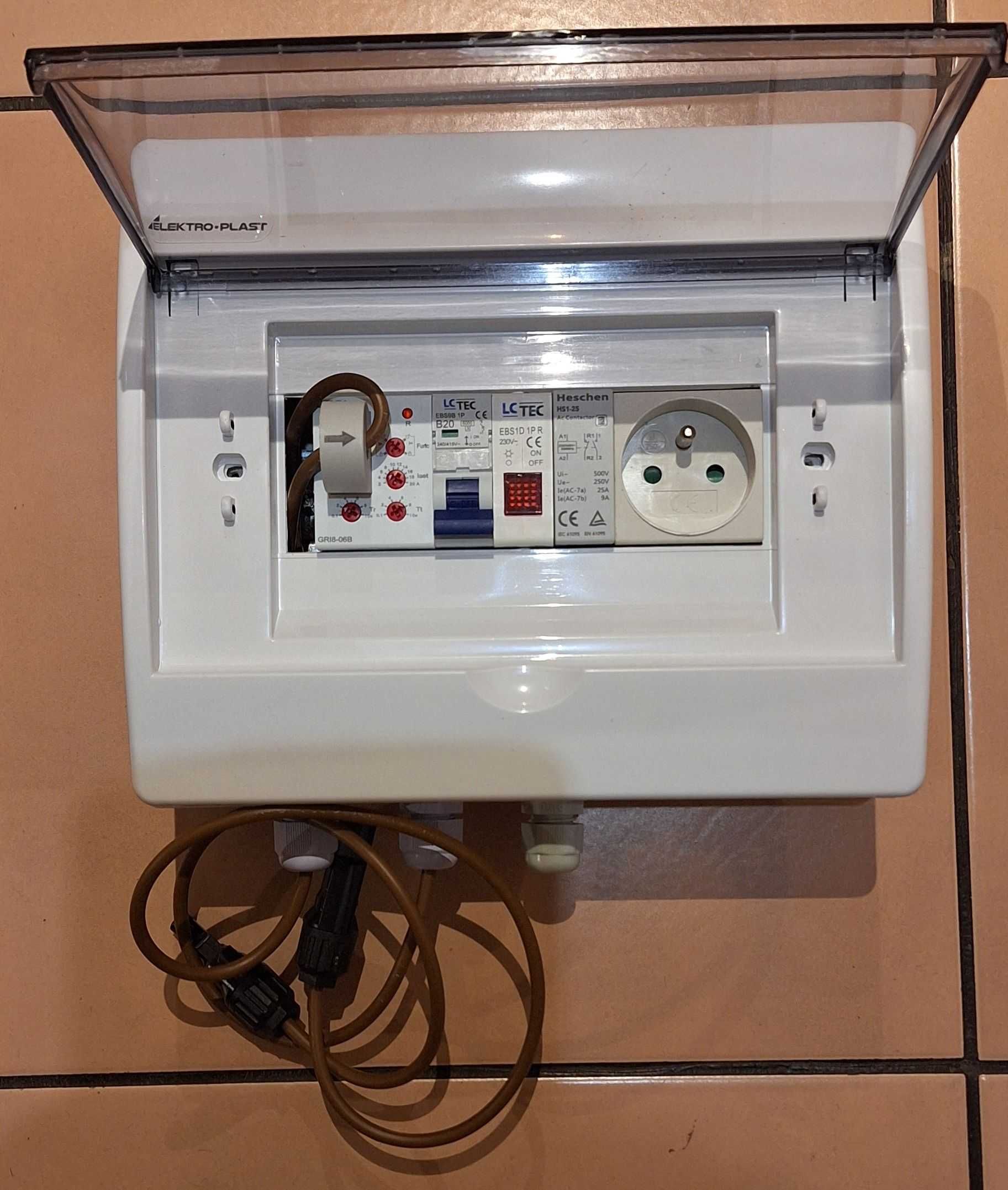 Sterownik pomiar prądu DC PV autokonsumpcja fotowoltaika grzanie wody