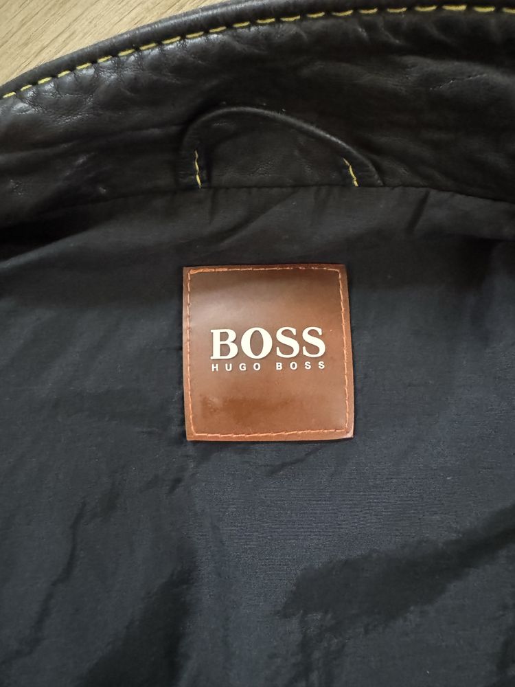 Kurtka ze skóry jagnięcej Hugo Boss