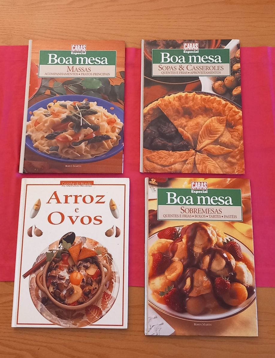 Livros de receitas diversas 5€ cada