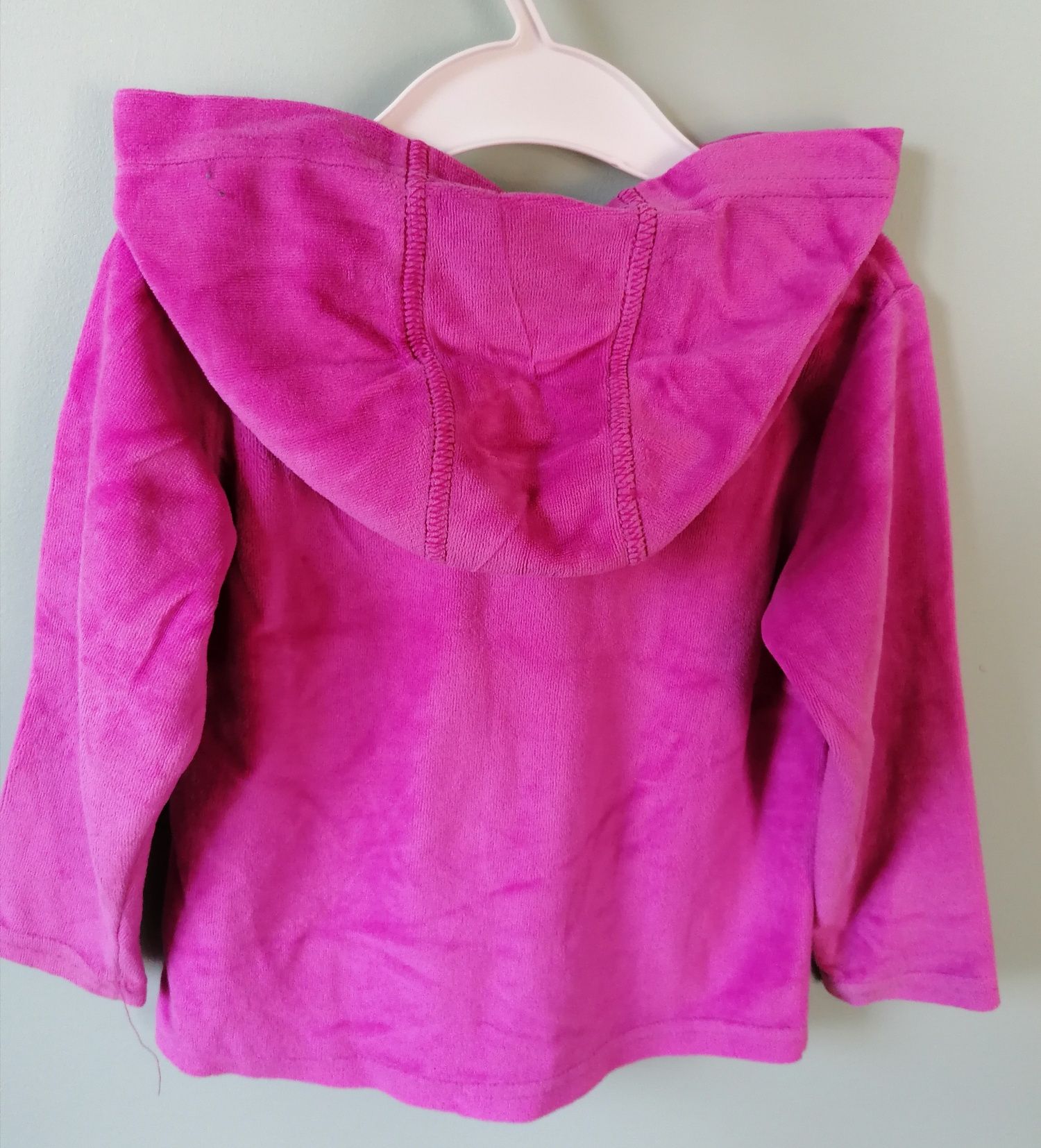 Bluza fioletowa  welurowa roz. 86 /92