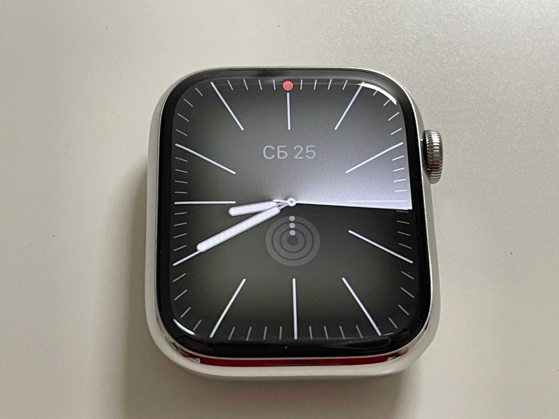 Apple Watch 7 45mm Silver Stainless LTE+GPS /ідеальний стан/стальний/