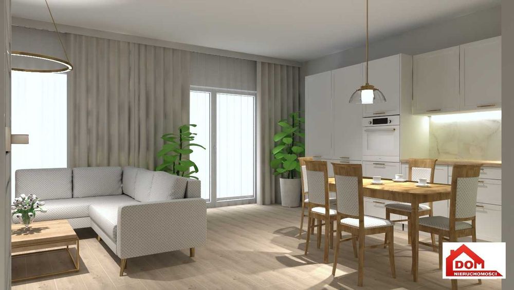 Apartament w stanie deweloperskim z wizualizacją