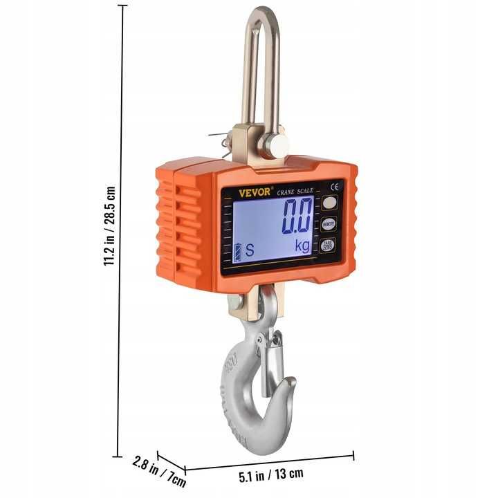 Цифрові кранові ваги VEVOR Hook Scale 1000Kg