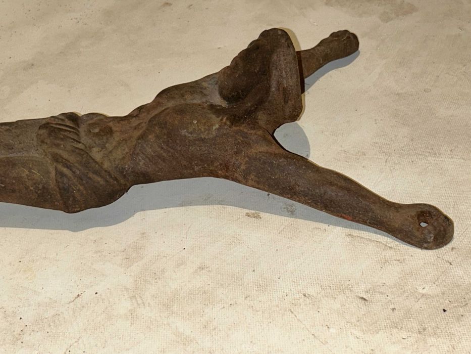 Stary żeliwny KRZYŻ - 31 cm