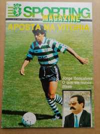 Magazine SPORTING vs AJAX 1988 Sporting entrevista a Jorge Gonçalves