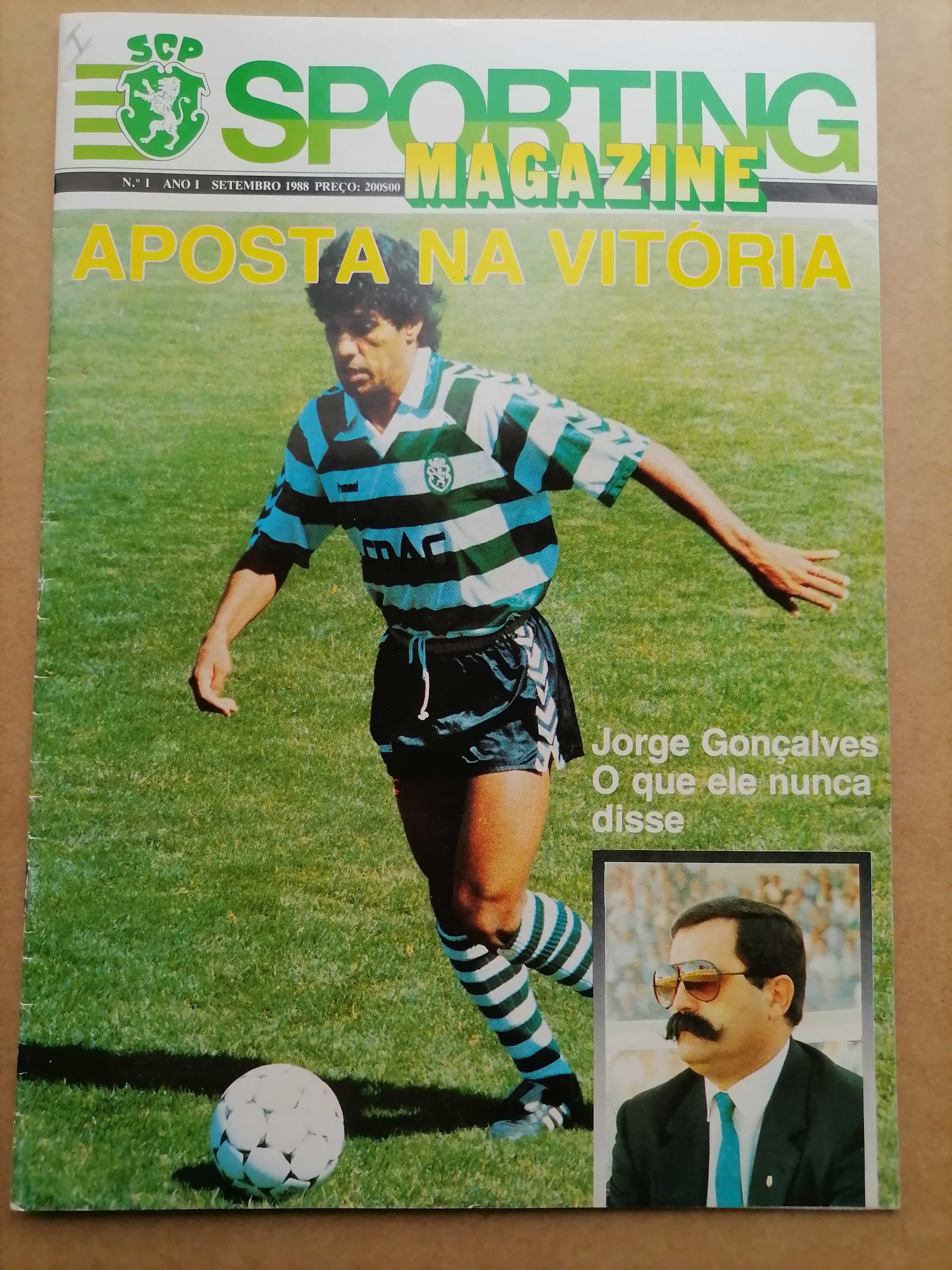 SPORTING vs AJAX 1988 Sporting Magazine entrevista a Jorge Gonçalves