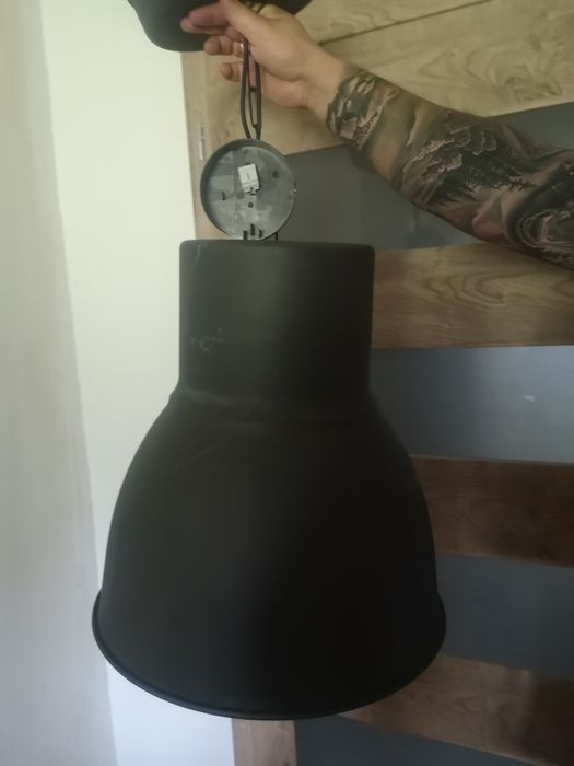 Hektar Duża lampa wisząca czarna