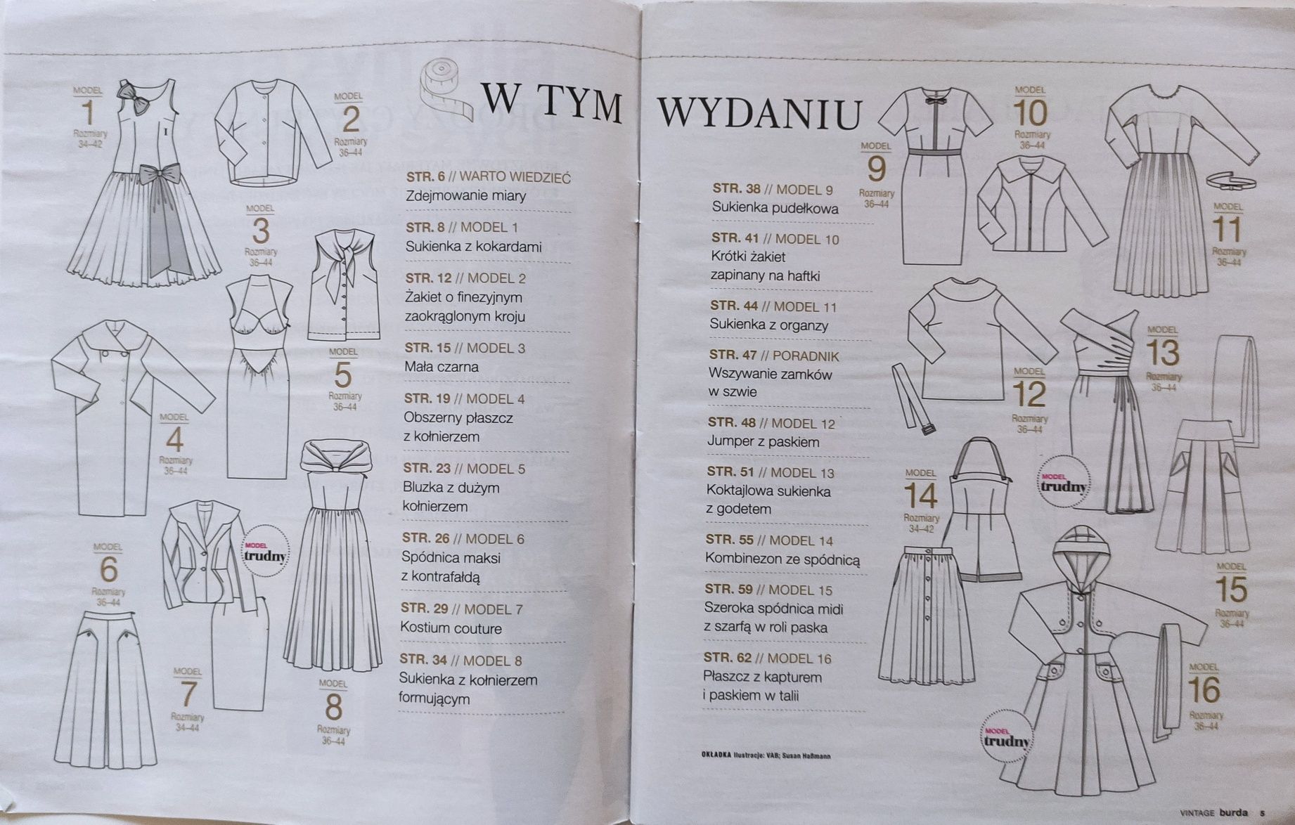 Burda Vintage 50/60/70/best 50+Szycie jest łatwe