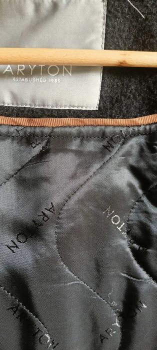 Aryton wełniany zimowy płaszcz S