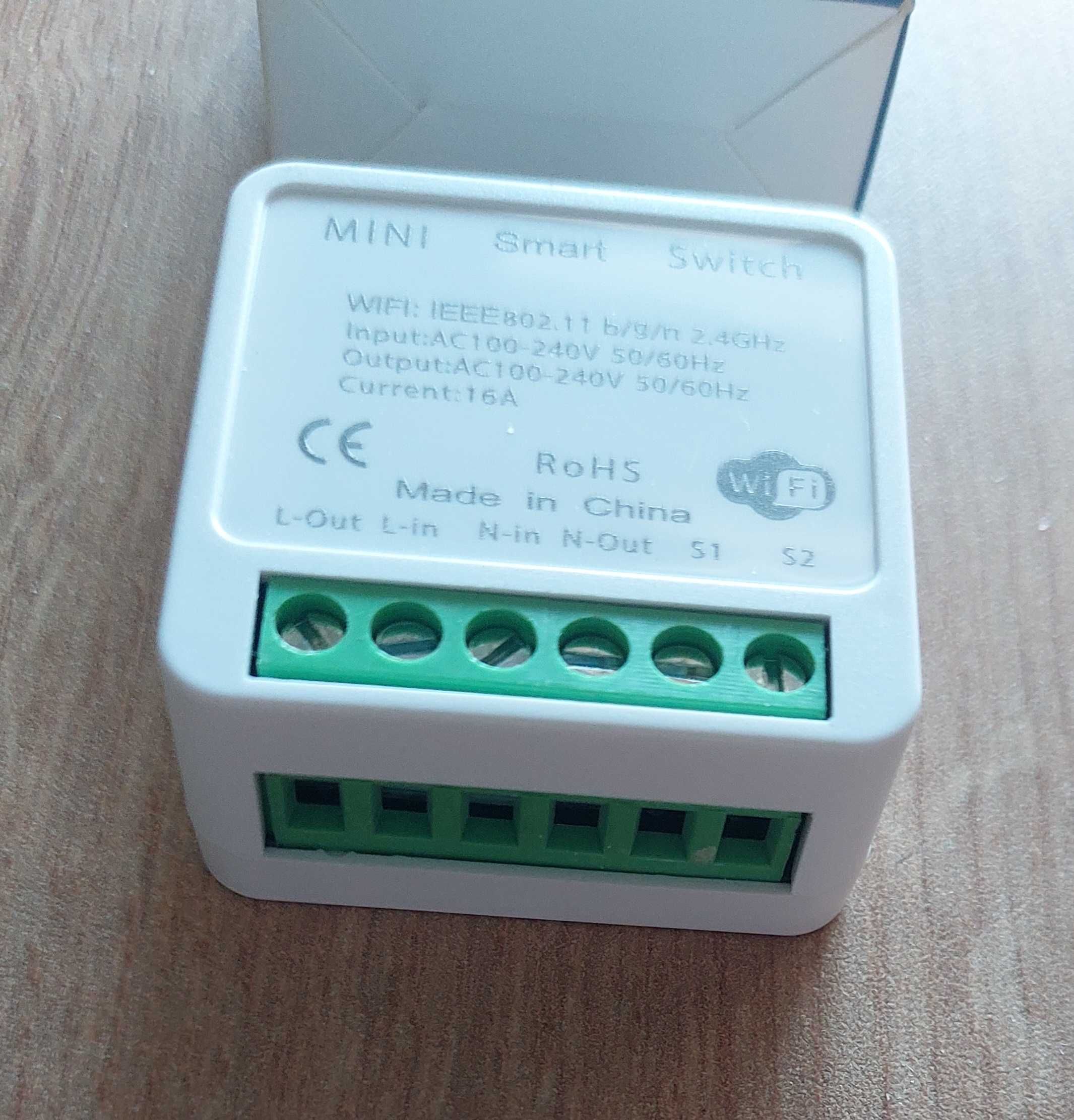 Умный smart wi-fi выключатель, реле напряжения 16А