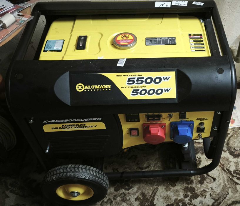 Agregat prądotwórczy Kaltmann K-PG6500EU5PRO 5 kW 400V - 230V 3 fazowy