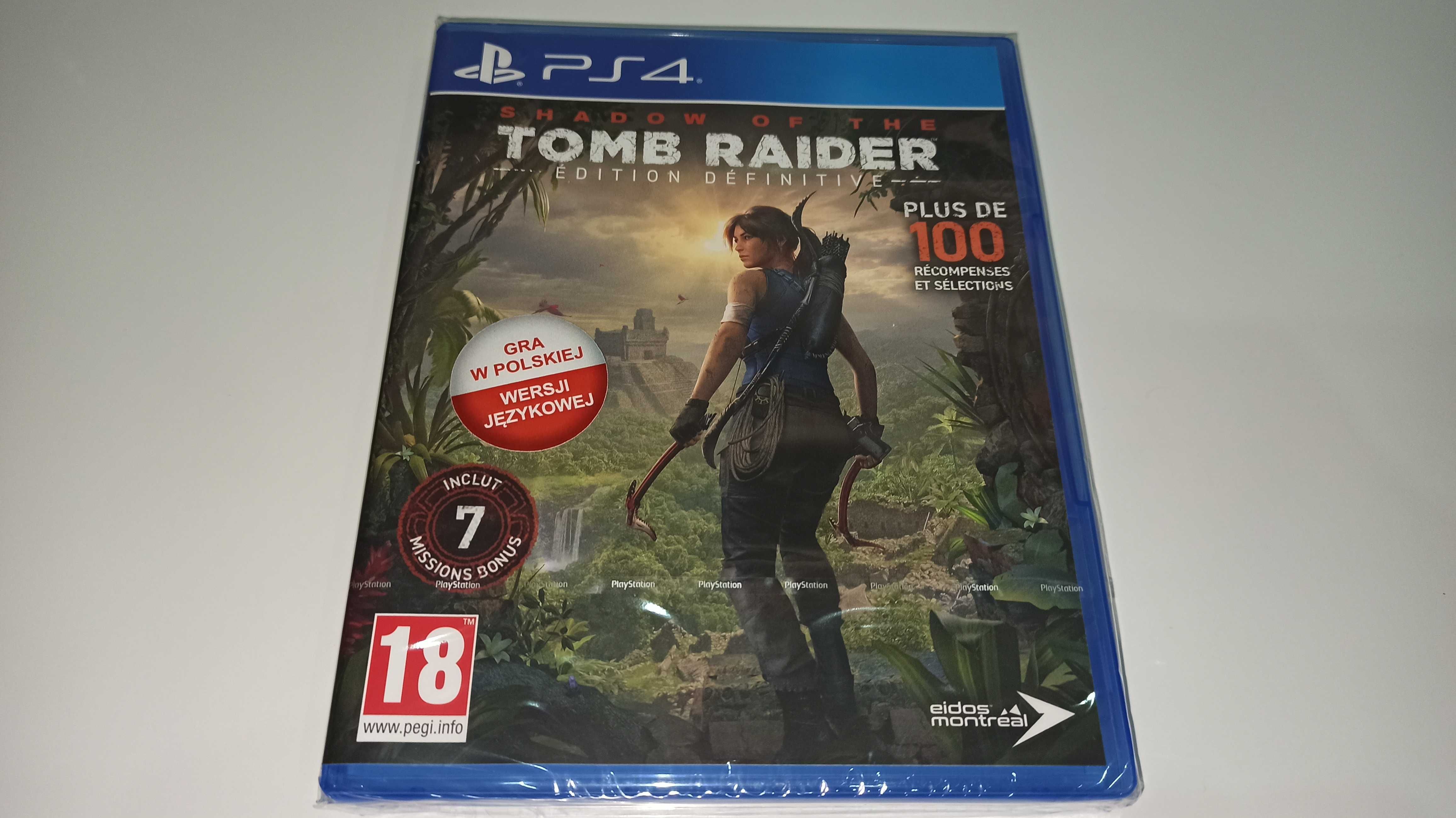 ps4 SHADOW OF THE TOMB RAIDER DEFINITIVE edition po polska, nowa!