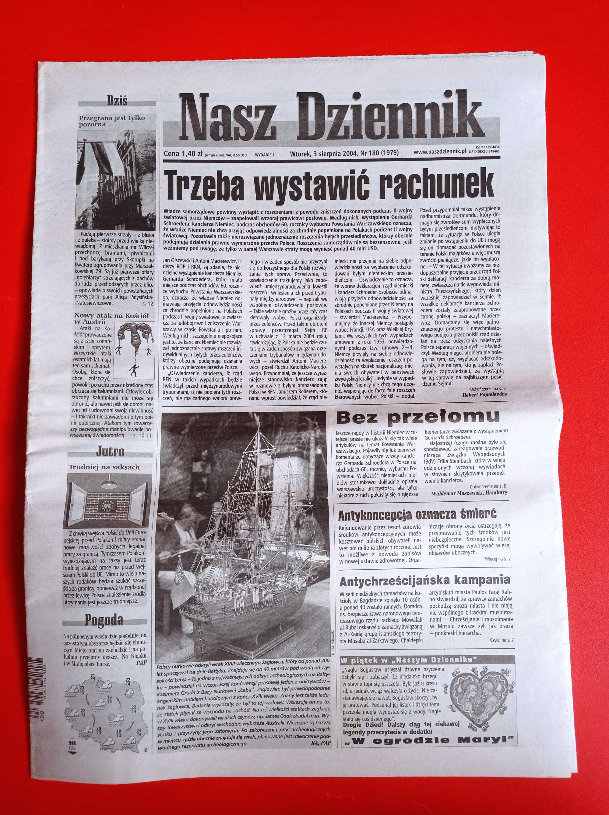 Nasz Dziennik, nr 180/2004, 3 sierpnia 2004