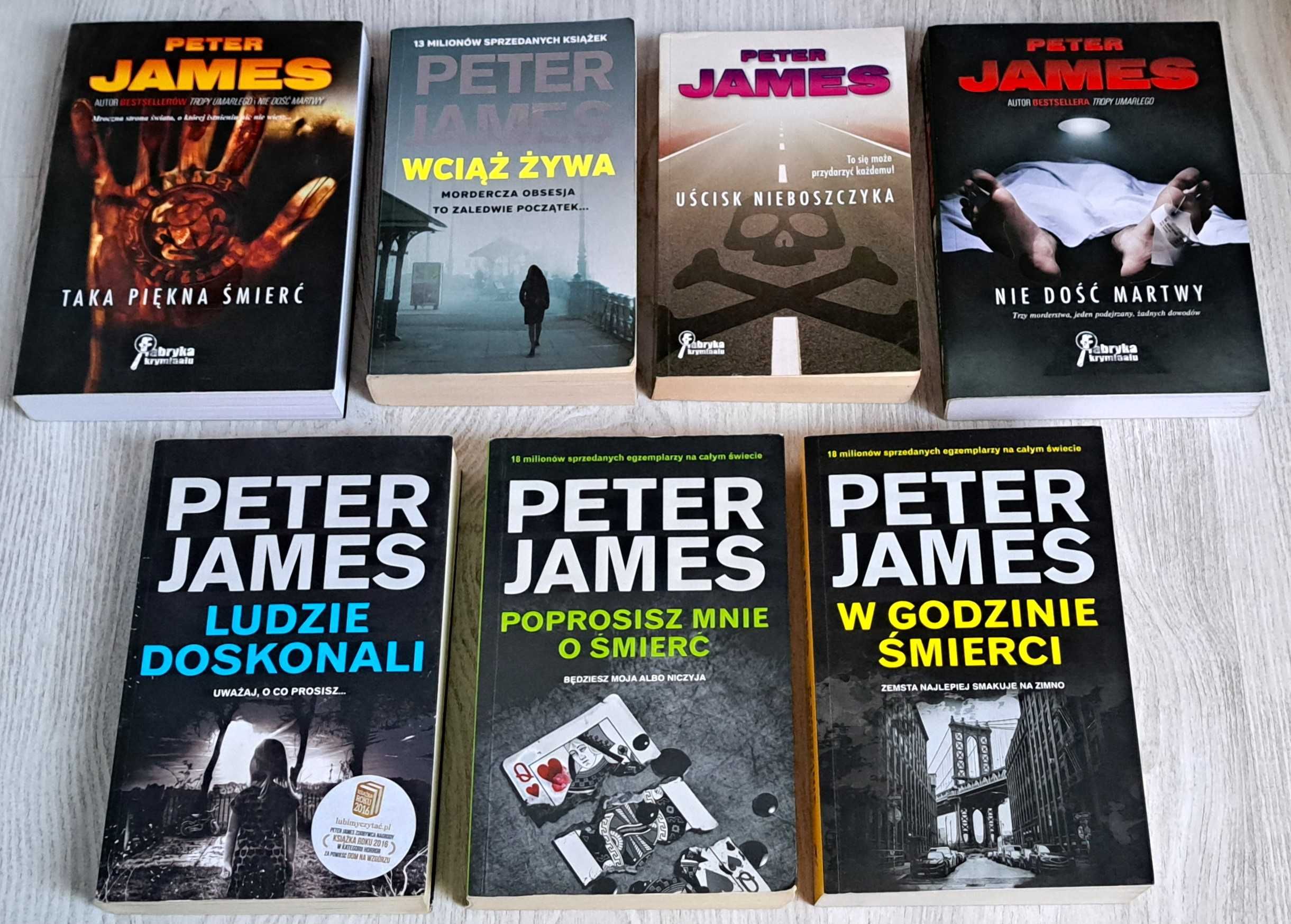 Peter James Nie dość martwy Uścisk nieboszczyka Ludzie doskonali Taka