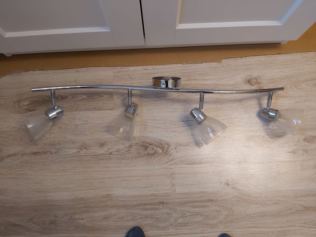 Lampa sufitowa srebrna